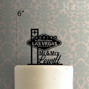 Adorno para tarta de boda personalizado en la fabulosa Las Vegas 225-436