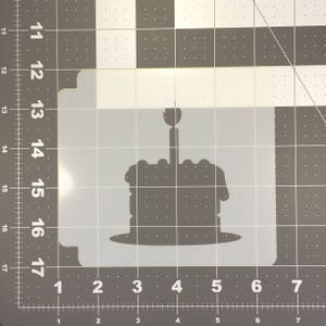Birthday Cake 101 Stencil