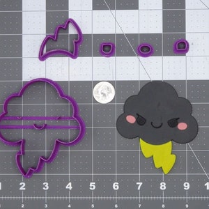 Cloud Lightning Storm 266-I035 Cookie Cutter Set