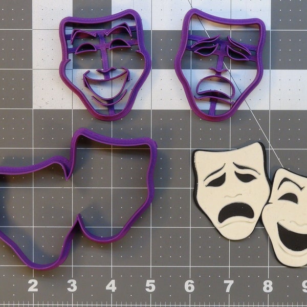 Comedy and Tragedy 266-A758 Cookie Cutter Set