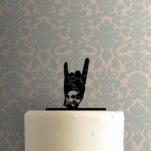 Rock N Roll Skull Hand 225-B713 Cake Topper