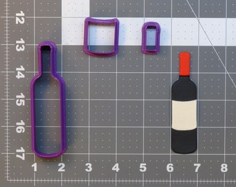 Wine Bottle 266-A457 Cookie Cutter Set