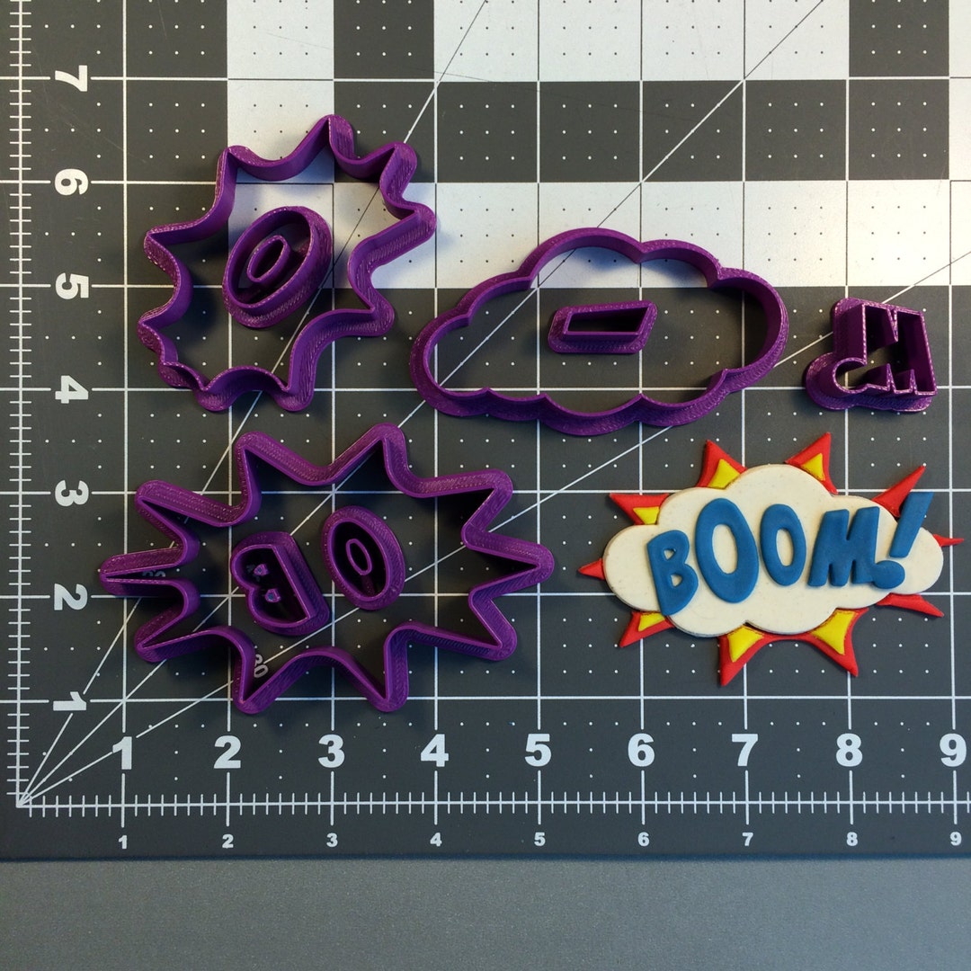 Pow Sign - Boom 266-B936 Cookie Cutter Set - Etsy