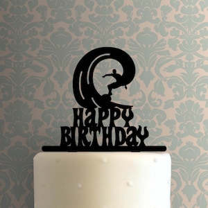 Surfer Happy Birthday 225-A915 Cake Topper