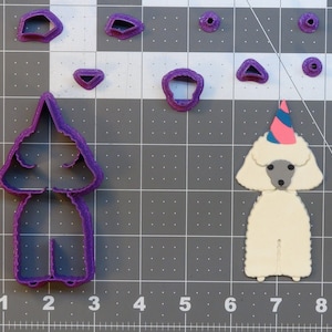 Birthday Dog - Poodle 266-B396 Cookie Cutter Set