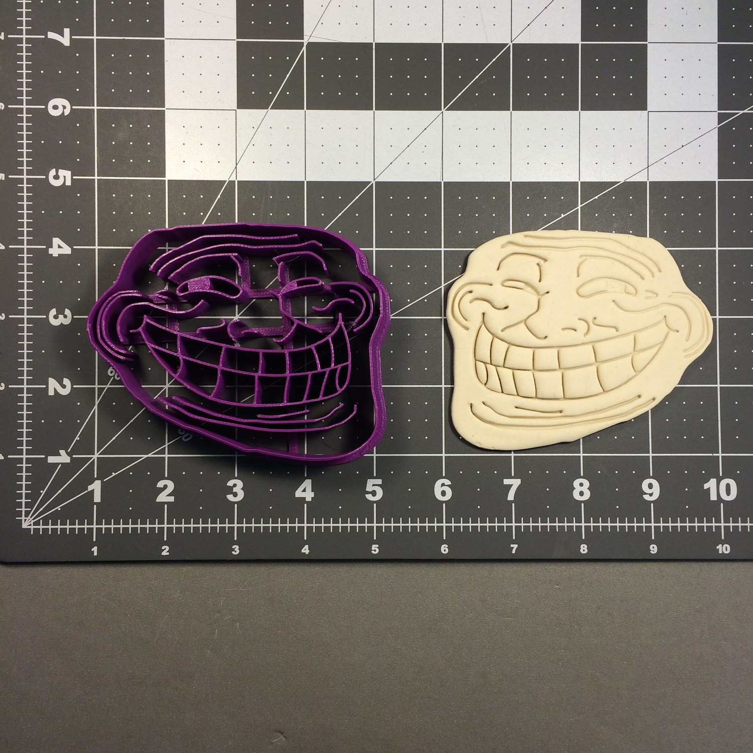 Troll Face Wood Print