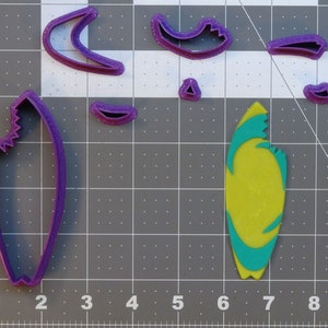 Bitten Surfboard 266-B729 Cookie Cutter Set