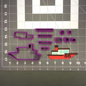 Tugboat 100 Cookie Cutter Set