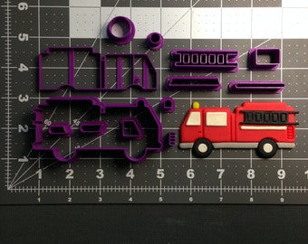 Fire Truck 266-B912 Cookie Cutter Set