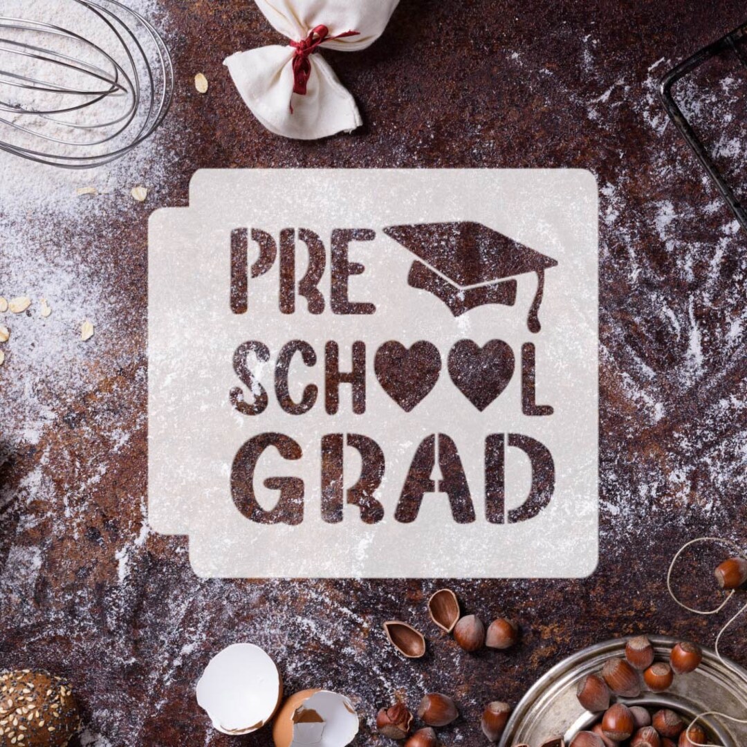 Graduation Cap Preschool Grad 783-I762 Stencil - Etsy