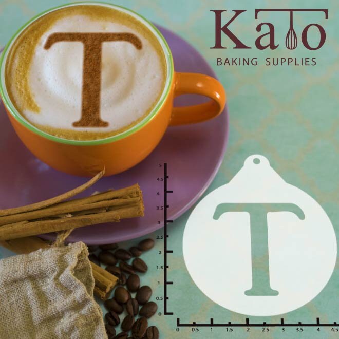 Greek Alphabet Tau 263-115 Latte Art Stencil