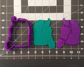 Horse Head with Bridle 266-A870 Cookie Cutter and Stamp