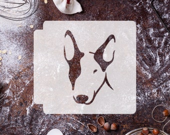Bull Terrier Head 783-I557 Stencil