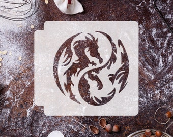 Dragon Yin Yang 783-I562 Stencil