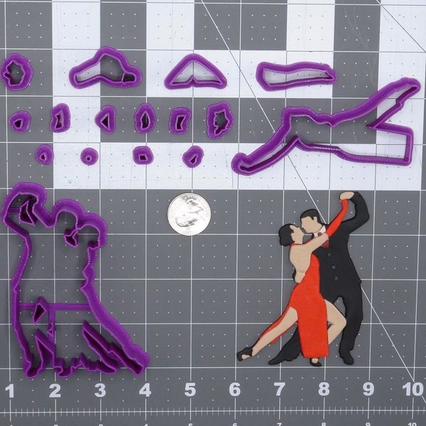 Tango Dancing Couple 266-G626 Cookie Cutter Set