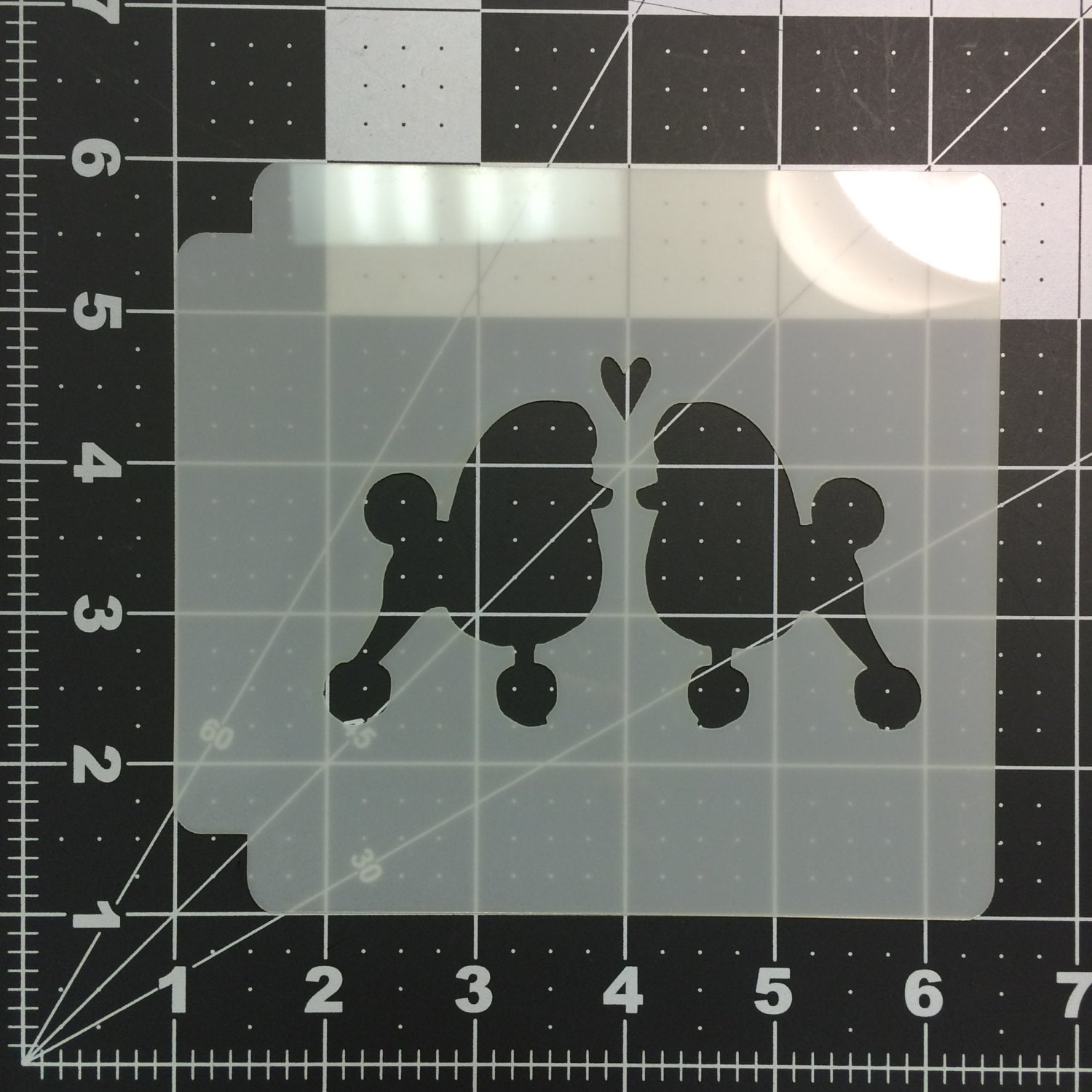 Poodle 100 Stencil | Etsy