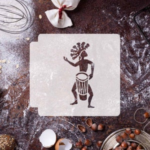 African Tribal Dancer 783-D049 Stencil