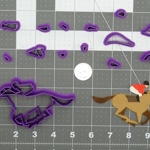 Horse and Jockey 266-D140 Cookie Cutter Set