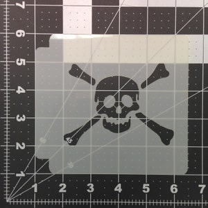 Skull and Crossbones 103 Stencil