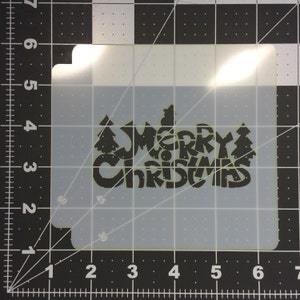 Merry Christmas 100 Stencil