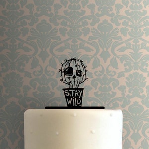 Topper per torta Skull Cactus Stay Wild 225-B589