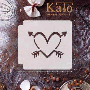 Heart Arrow 783-B302 Stencil