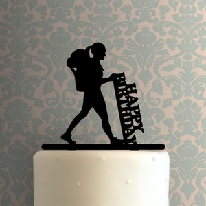 Hiker Happy Birthday 225-A095 Cake Topper