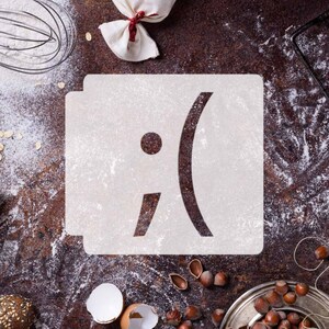 Emoticon - Sad Crying Face 783-D031 Stencil