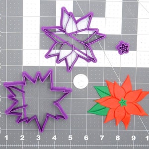 Christmas - Poinsettia Flower 266-E280 Cookie Cutter Set