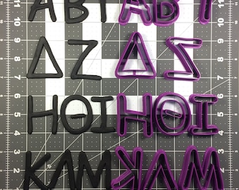 Greek Comic Sans Font Uppercase Cookie Cutters