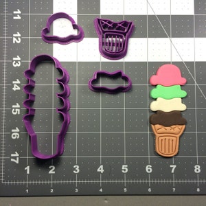 Ice Cream Cone 103 Cookie Cutter Set