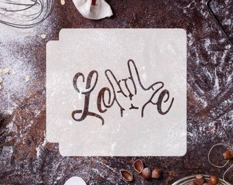ASL Love 783-H442 Stencil