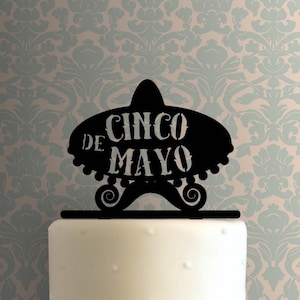 Cinco De Mayo - Sombrero with Mustache 225-A880 Cake Topper