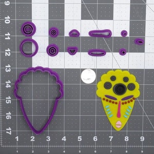 African Mask 266-E005 Cookie Cutter Set