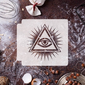 All Seeing Eye Triangle 783-D638 Stencil