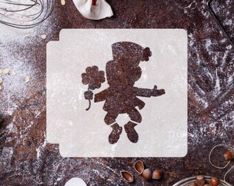 St Patricks Day - Leprechaun with Shamrock 783-F268 Stencil