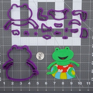 Frog in Pool Float 266-F376 Cookie Cutter Set