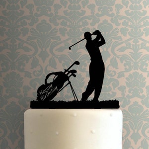 Golf Happy Birthday 225-A673 Cake Topper
