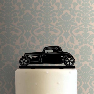 Hot Rod Auto mit Flammen 225-A071 Cake Topper