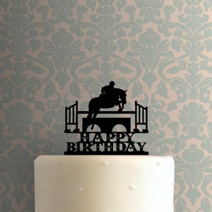 Reiter Happy Birthday 225-C097 Cake Topper springen