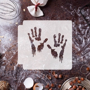 Halloween - Bloody Hands 783-E183 Stencil