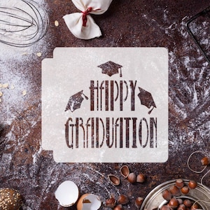 Happy Graduation 783-I764 Stencil