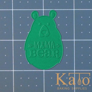 Mama Bear 227-728 Cookie Cutter and Acrylic Stamp