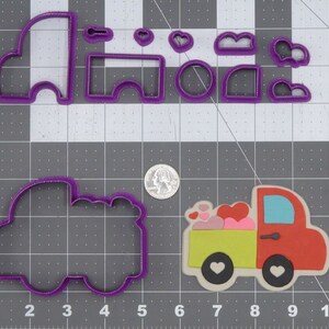 Valentines - Heart Trucks 266-J976 Cookie Cutter Set