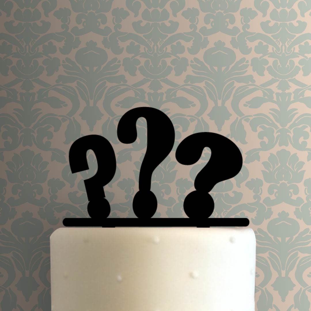 Question Marks 225A473 Cake Topper Etsy