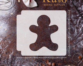 Gingerbread Man Silhouette 783-B205 Stencil