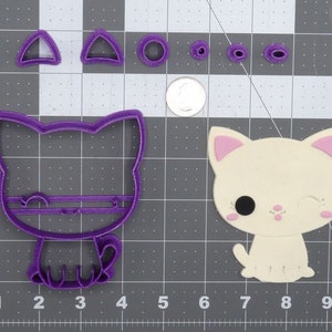 Cat Winking Body 266-D331 Cookie Cutter Set