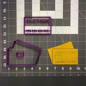 Kreditkarte 100 Cookie Cutter Set