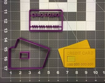 Tarjeta de crédito 100 Conjunto cortador de galletas