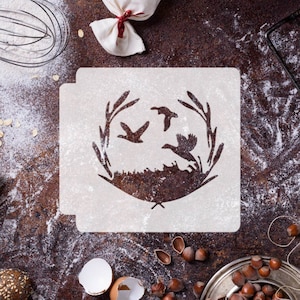 Duck Flying 783-G030 Stencil